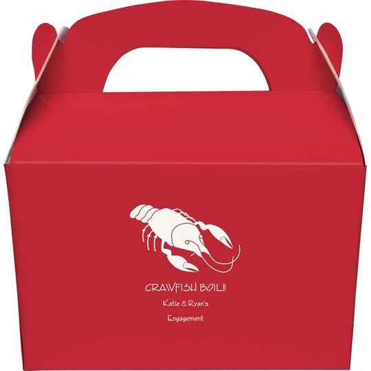 Crawfish Gable Favor Boxes